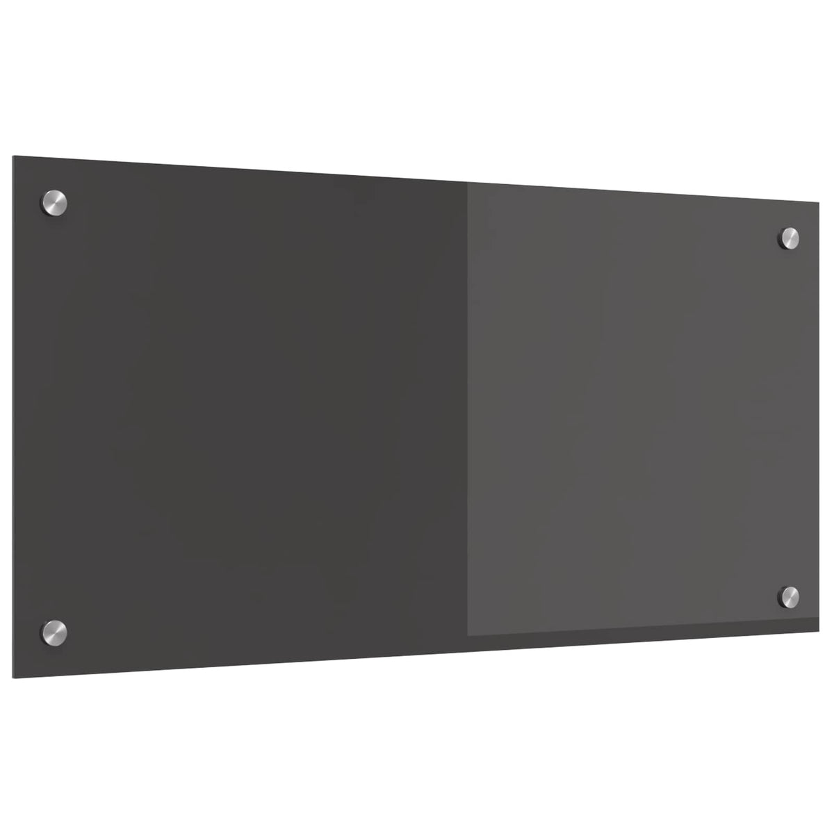 Køkkenbacksplash Mørkegrå 80 x 40 cm hærdet glas