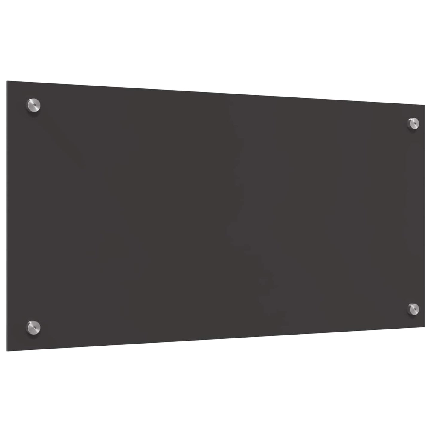 Køkkenbacksplash Mørkegrå 80 x 40 cm hærdet glas