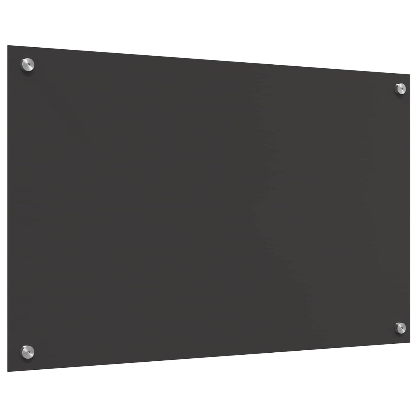 Køkkenbacksplash Mørkegrå 80 x 50 cm hærdet glas