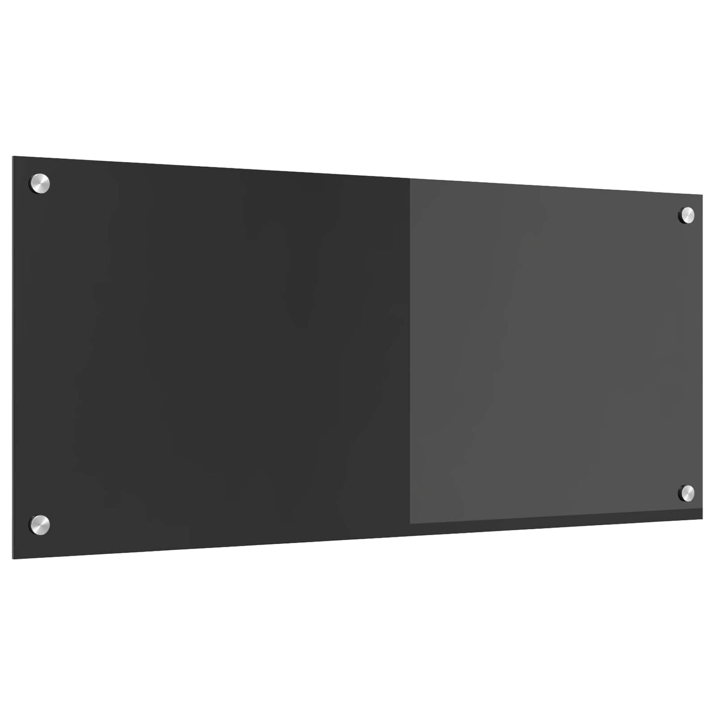 Køkkenbacksplash Mørkegrå 90 x 40 cm hærdet glas