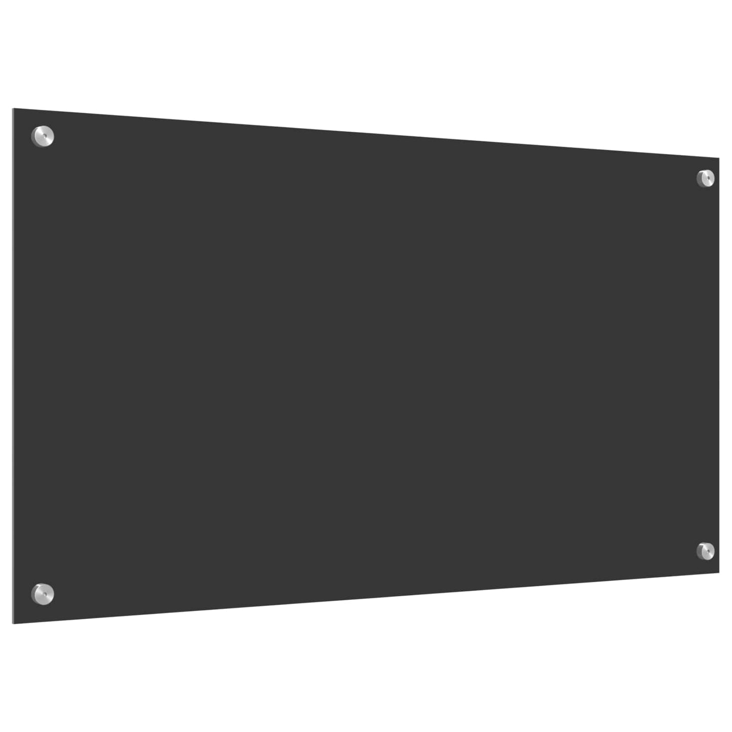 Køkkenbacksplash Mørkegrå 90 x 50 cm hærdet glas