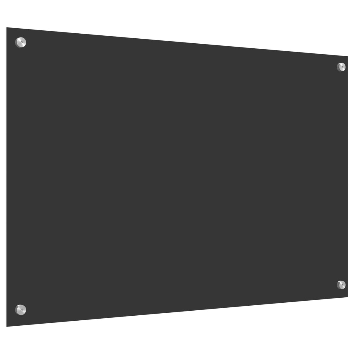 Køkkenbacksplash Mørkegrå 90 x 60 cm hærdet glas