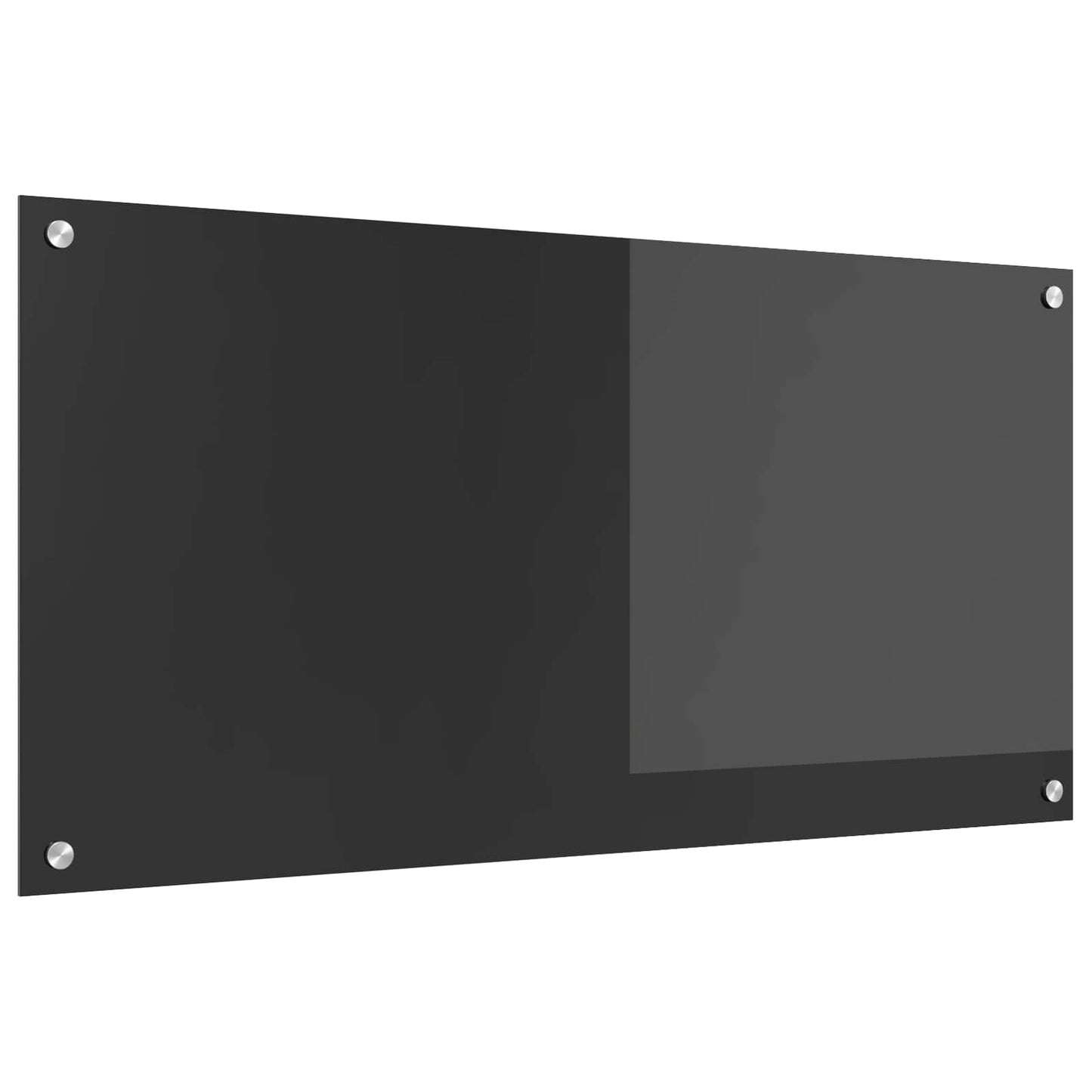 Køkkenbacksplash Mørkegrå 100 x 50 cm hærdet glas