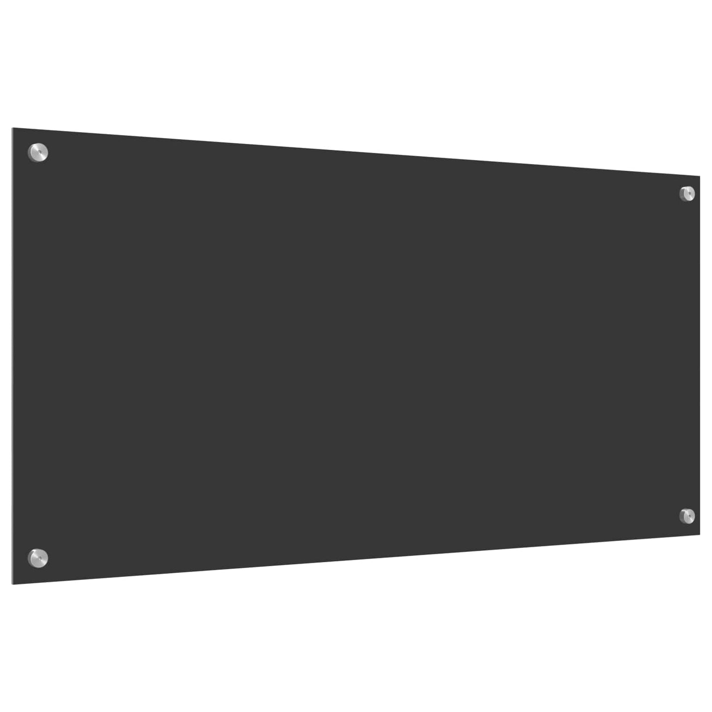 Køkkenbacksplash Mørkegrå 100 x 50 cm hærdet glas