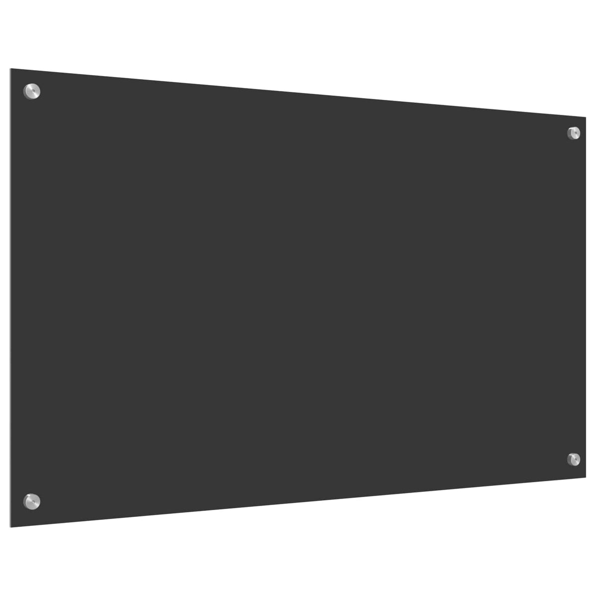 Køkkenbacksplash Mørkegrå 100 x 60 cm hærdet glas