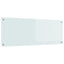 Køkkenbacksplash Hvid 110 x 40 cm hærdet glas