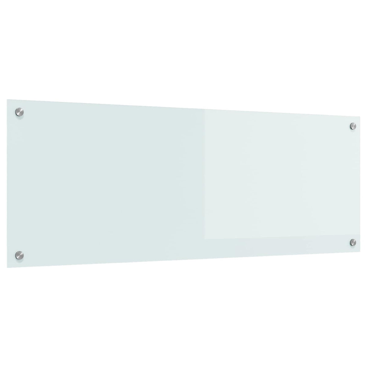 Køkkenbacksplash Hvid 110 x 40 cm hærdet glas