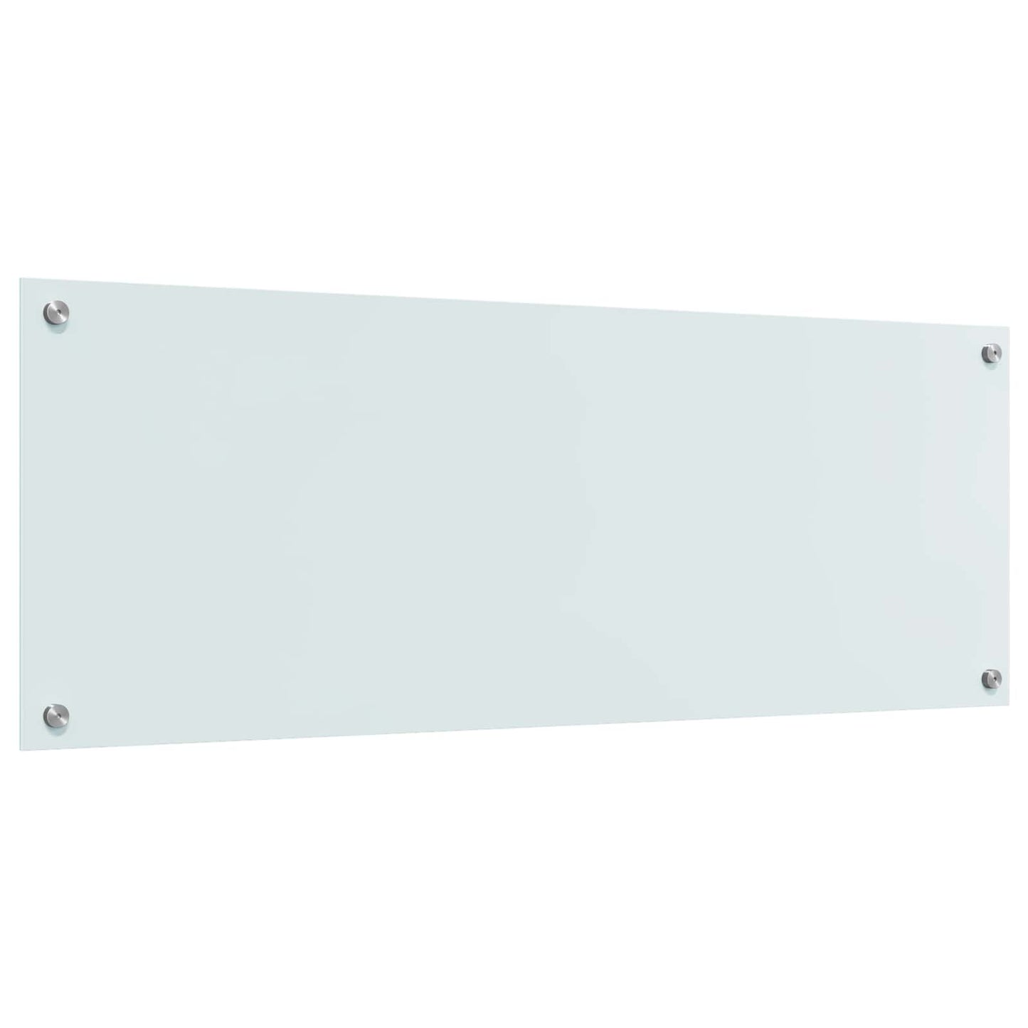 Køkkenbacksplash Hvid 110 x 40 cm hærdet glas