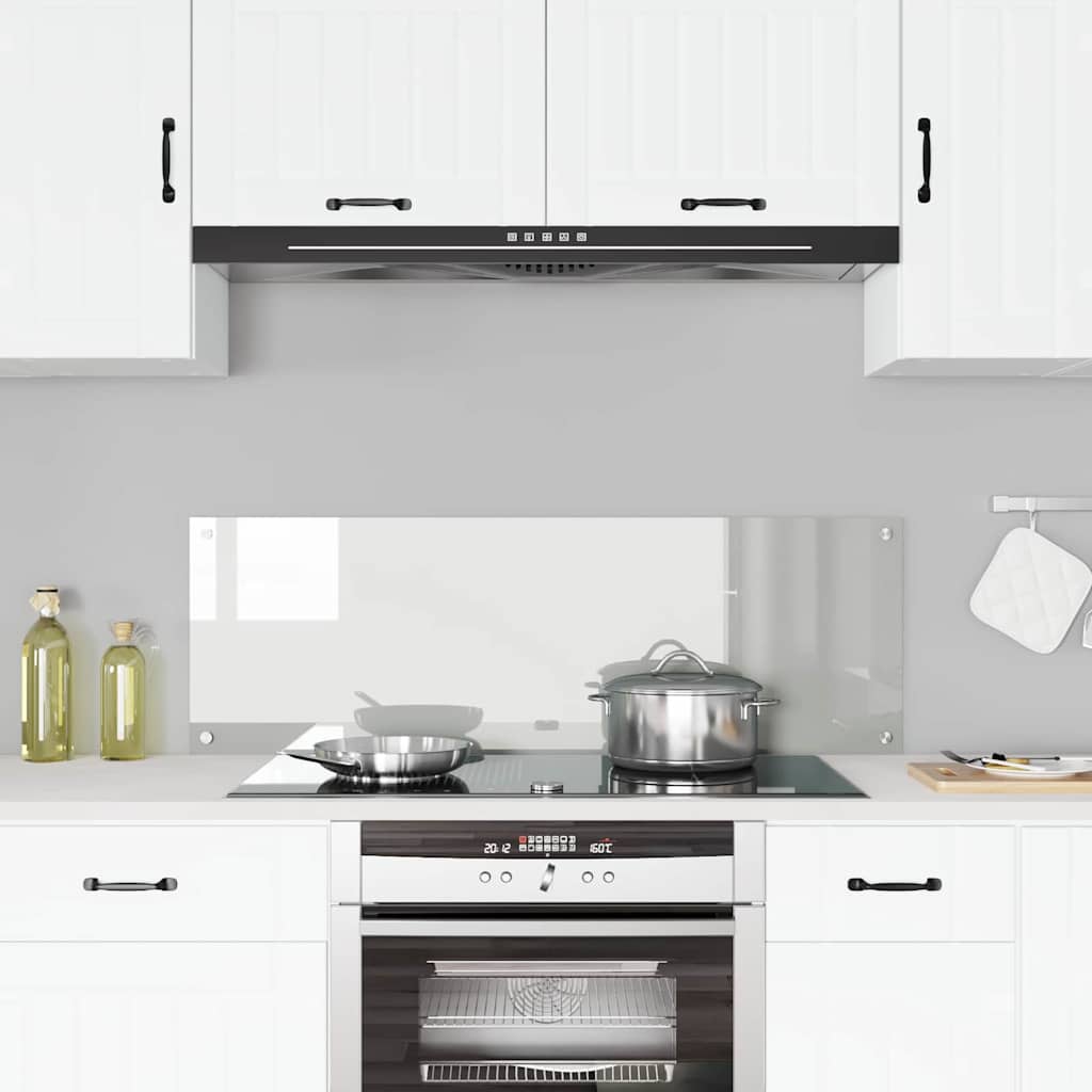 Køkkenbacksplash Transparent 120 x 40 cm hærdet glas
