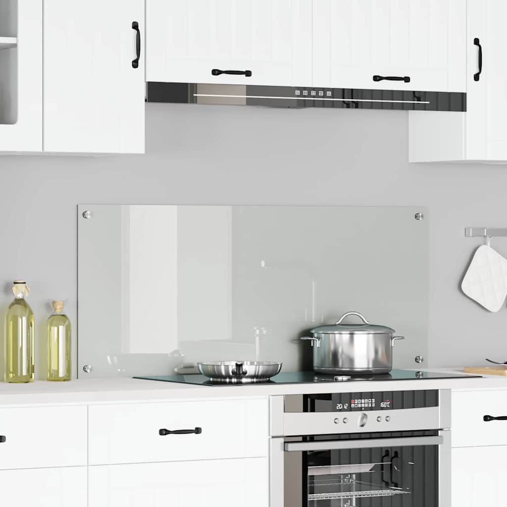 Køkkenbacksplash Transparent 120 x 50 cm hærdet glas