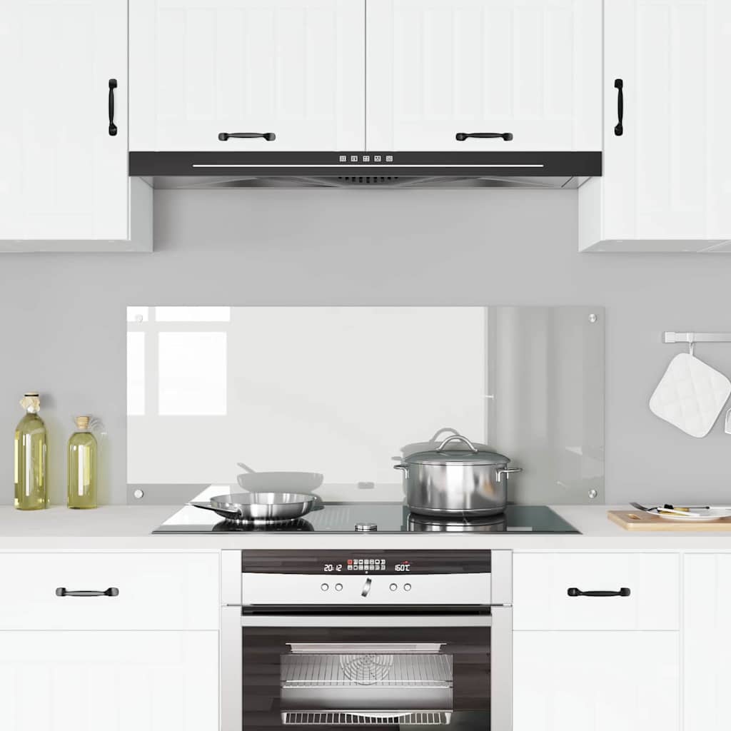 Køkkenbacksplash Transparent 120 x 50 cm hærdet glas