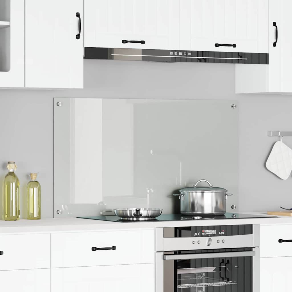 Køkkenbacksplash Transparent 120 x 60 cm hærdet glas