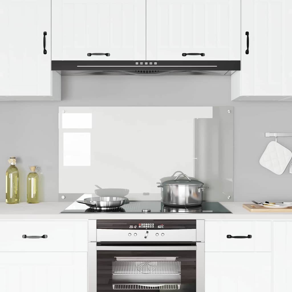 Køkkenbacksplash Transparent 120 x 60 cm hærdet glas