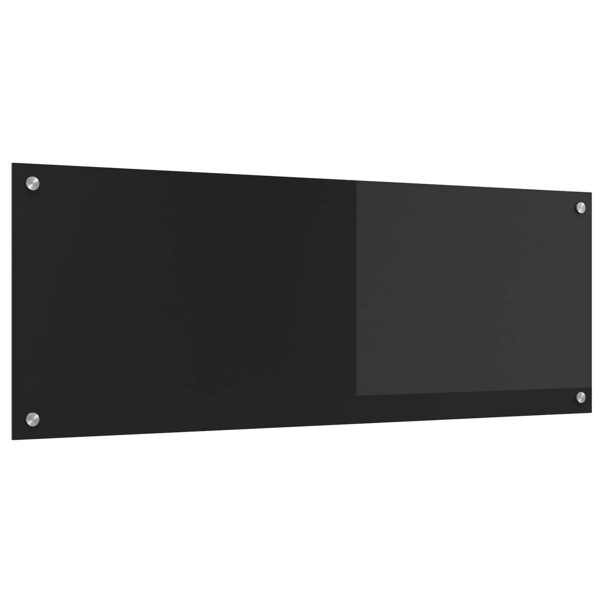 Køkkenbacksplash Sort 110 x 40 cm hærdet glas