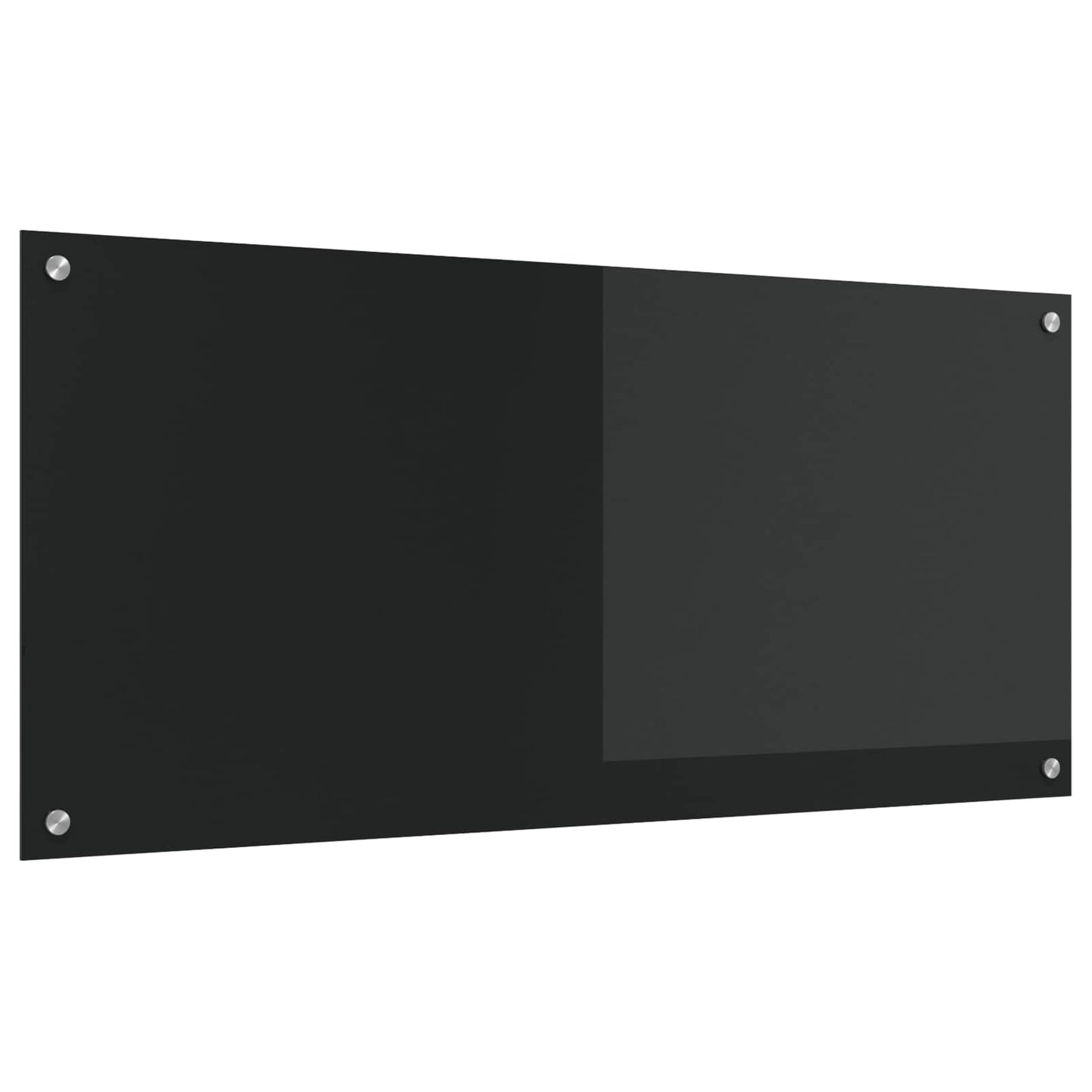 Køkkenbacksplash Sort 110 x 50 cm hærdet glas