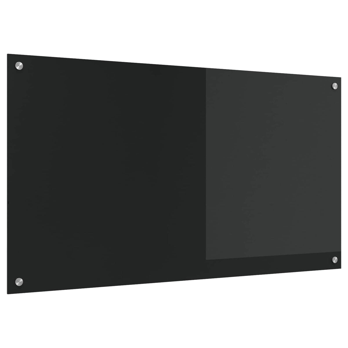 Køkkenbacksplash Sort 110 x 60 cm hærdet glas