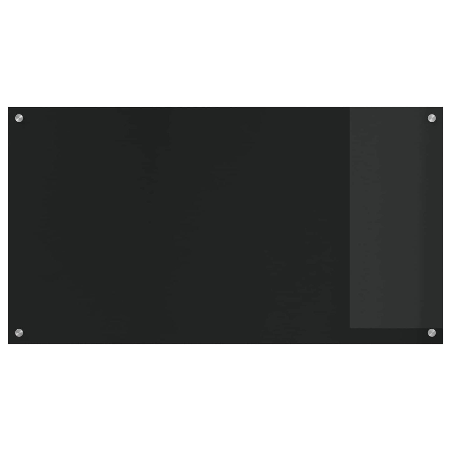 Køkkenbacksplash Sort 110 x 60 cm hærdet glas