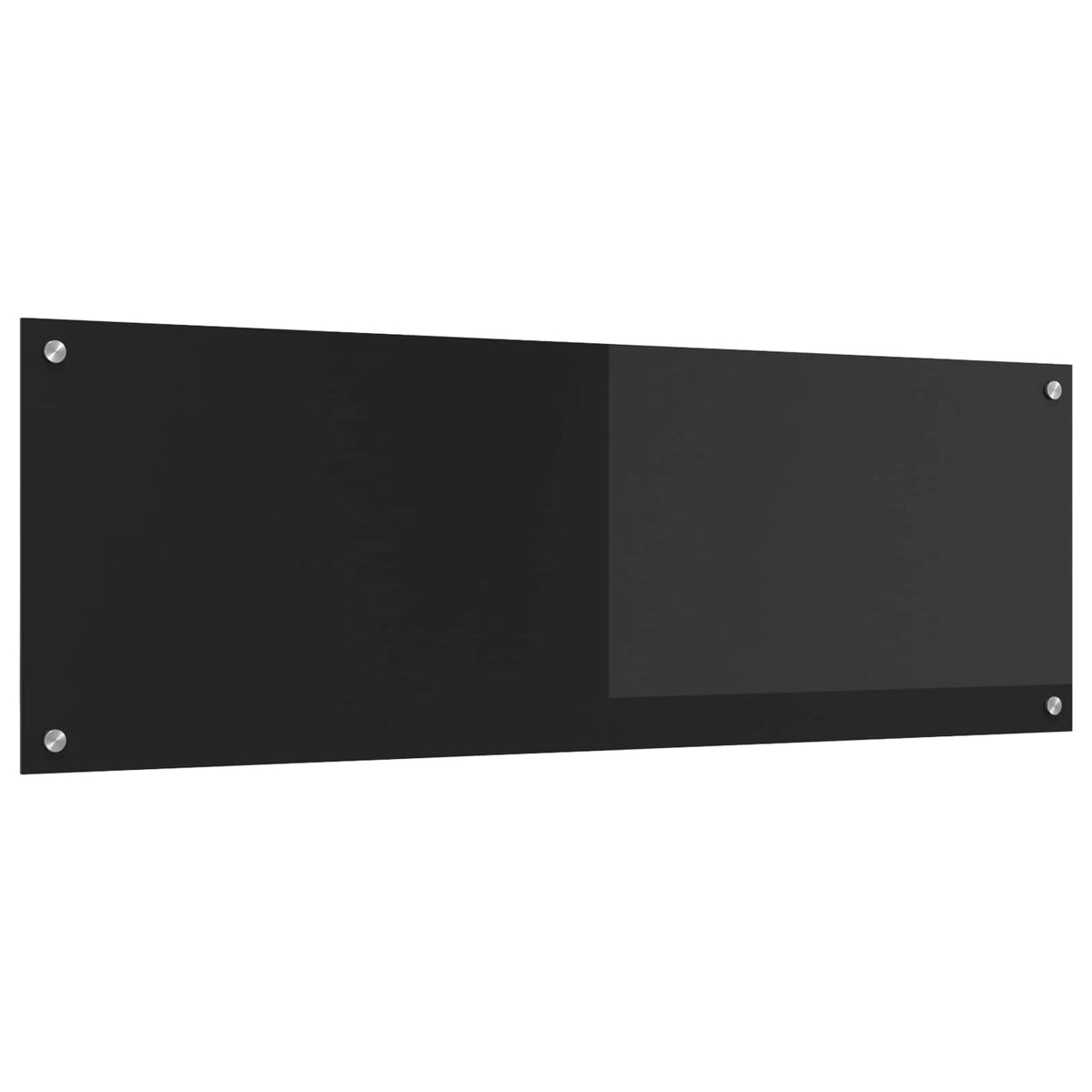 Køkkenbacksplash Sort 120 x 40 cm hærdet glas