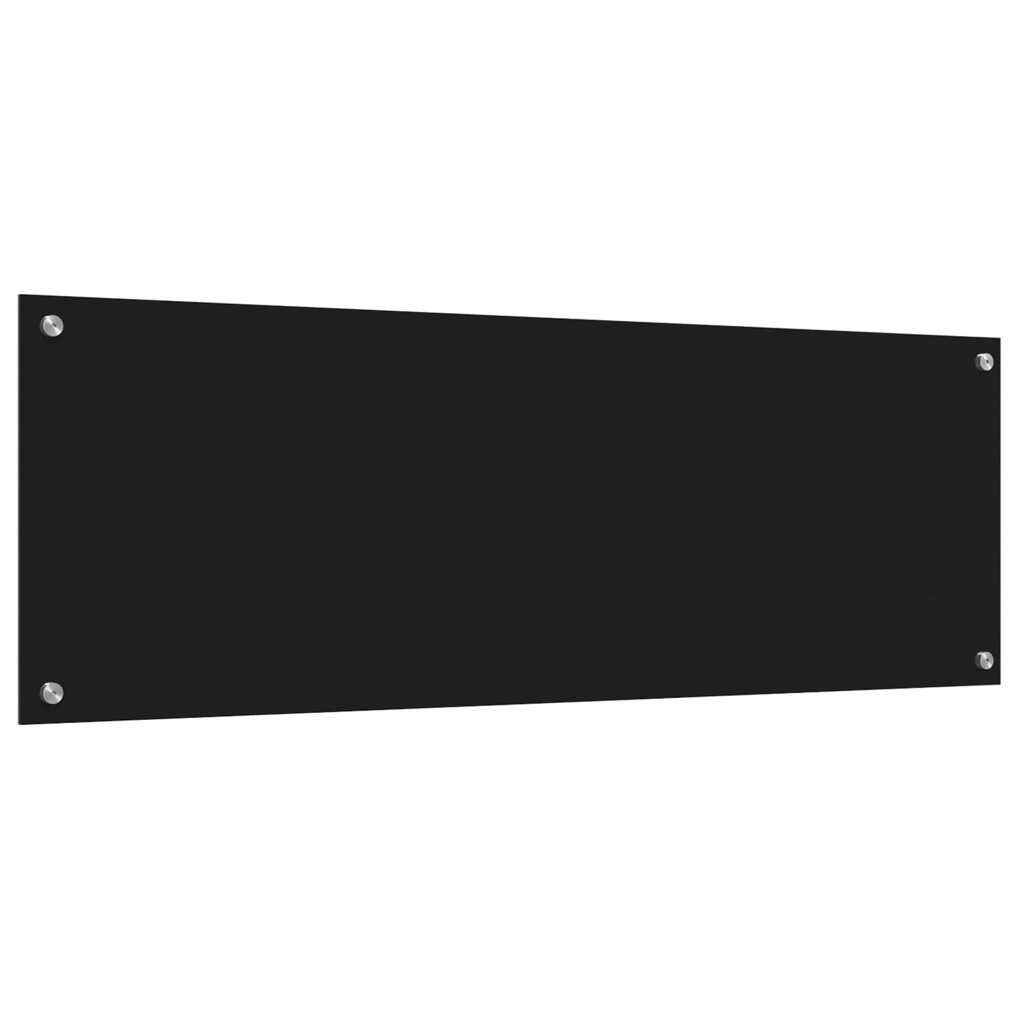 Køkkenbacksplash Sort 120 x 40 cm hærdet glas