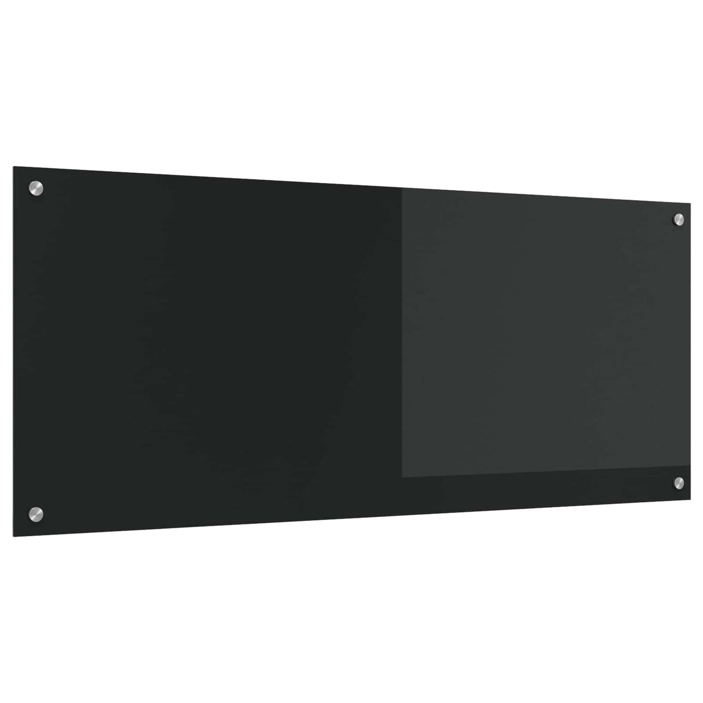 Køkkenbacksplash Sort 120 x 50 cm hærdet glas