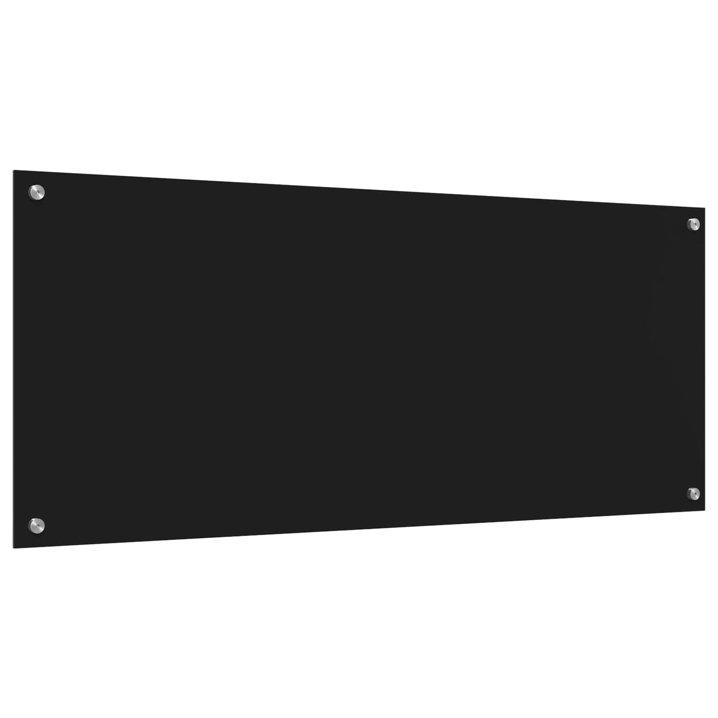 Køkkenbacksplash Sort 120 x 50 cm hærdet glas