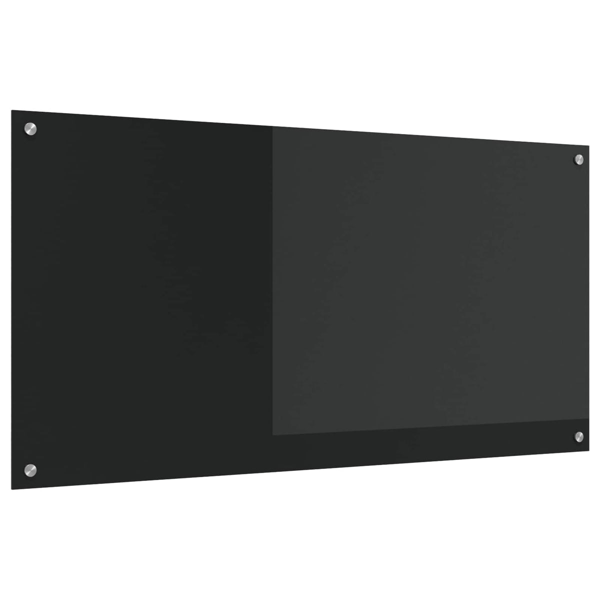Køkkenbacksplash Sort 120 x 60 cm hærdet glas