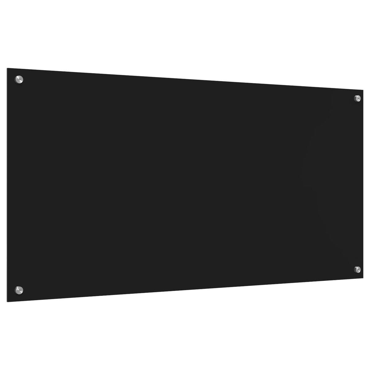 Køkkenbacksplash Sort 120 x 60 cm hærdet glas
