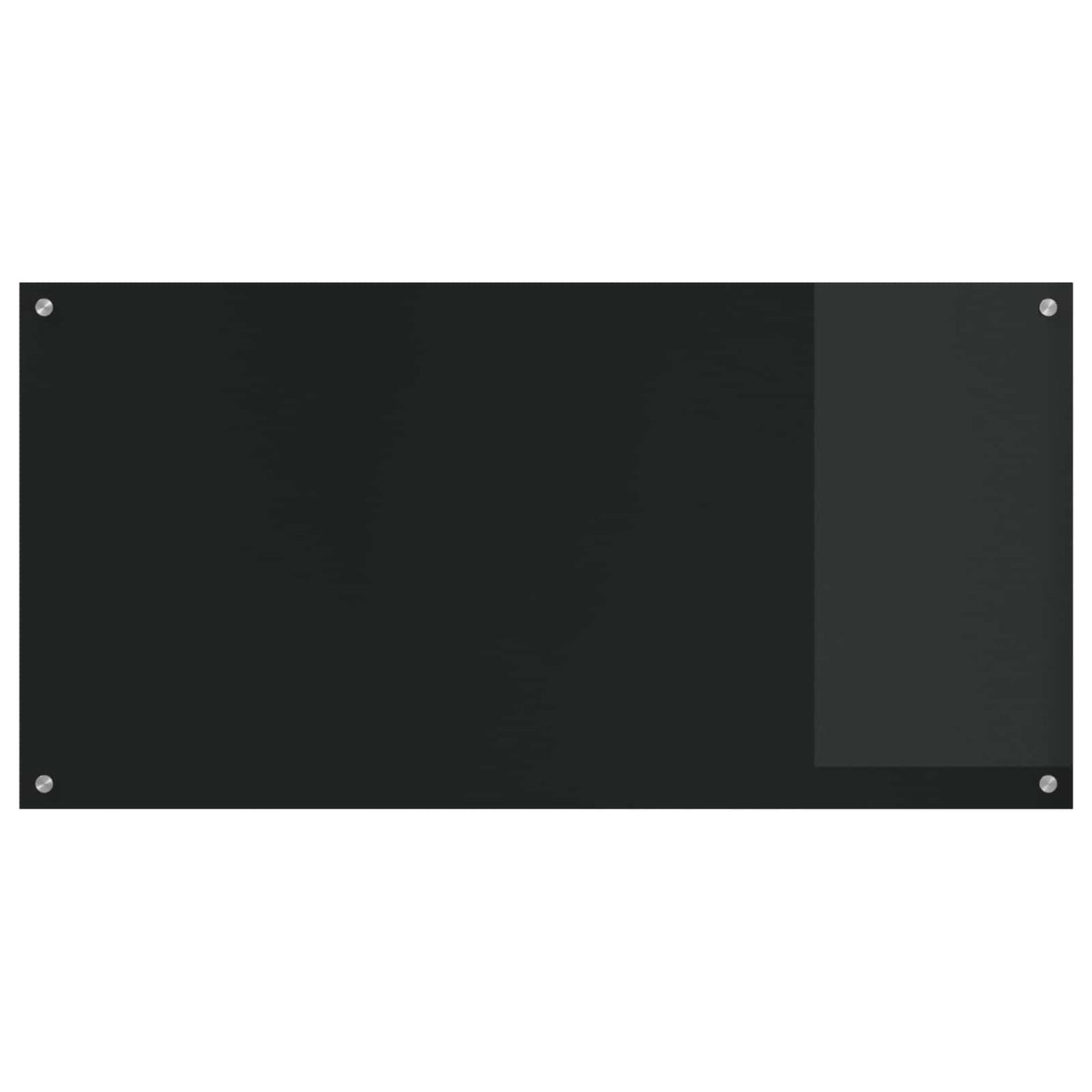 Køkkenbacksplash Sort 120 x 60 cm hærdet glas