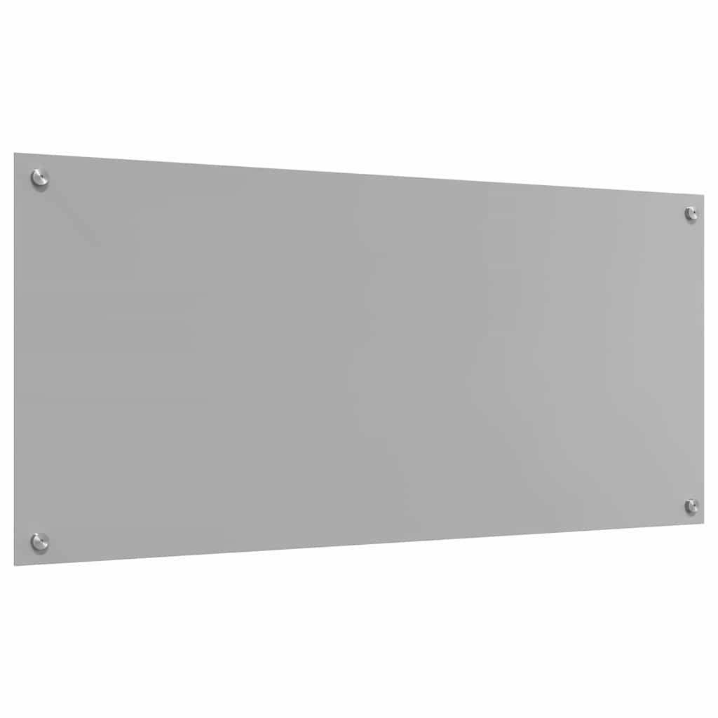 Køkkenbacksplash Lysegrå 110 x 50 cm hærdet glas