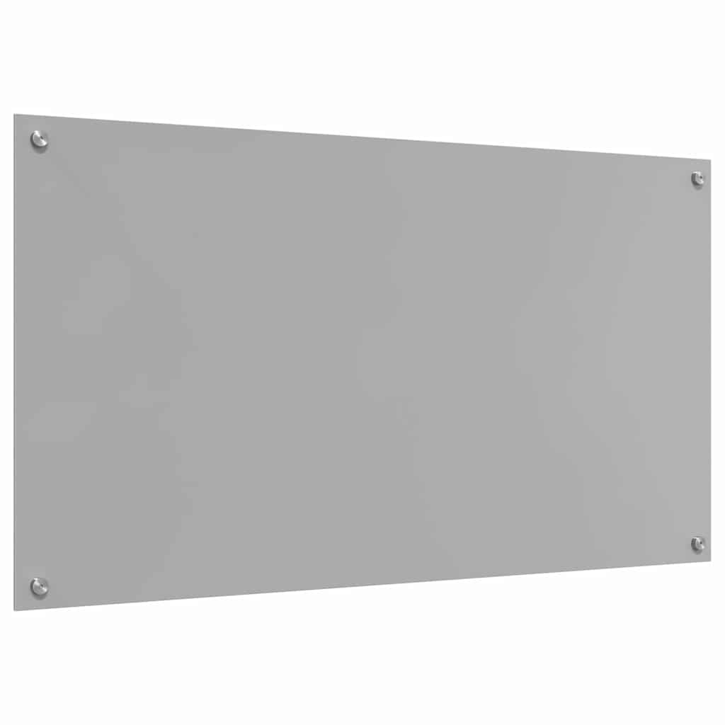 Køkkenbacksplash Lysegrå 110 x 60 cm hærdet glas