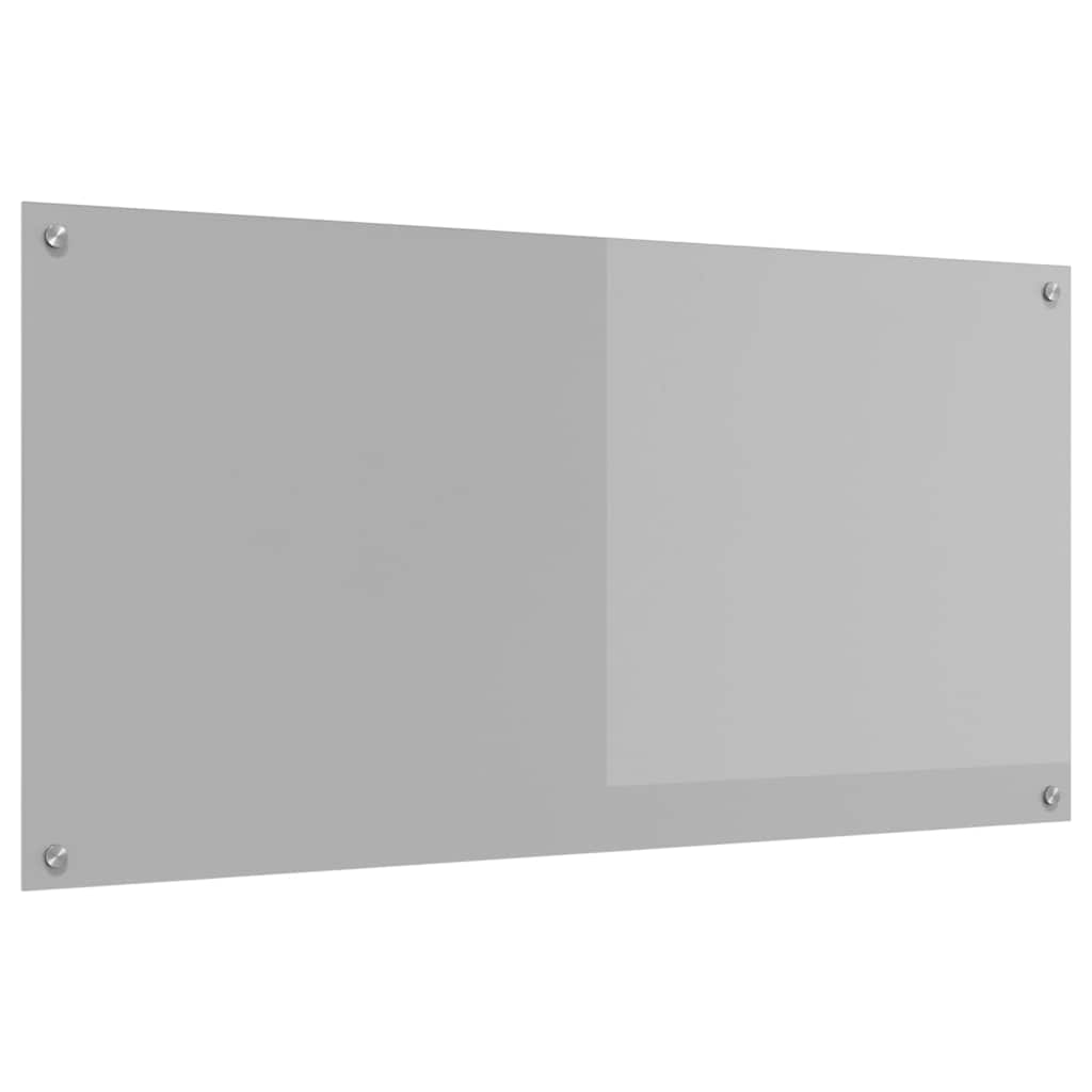 Køkkenbacksplash Lysegrå 120 x 60 cm hærdet glas