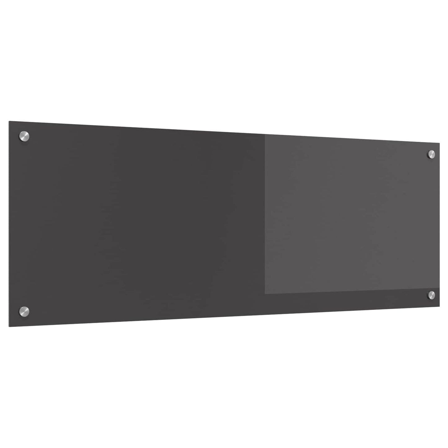 Køkkenbacksplash Mørkegrå 110 x 40 cm hærdet glas