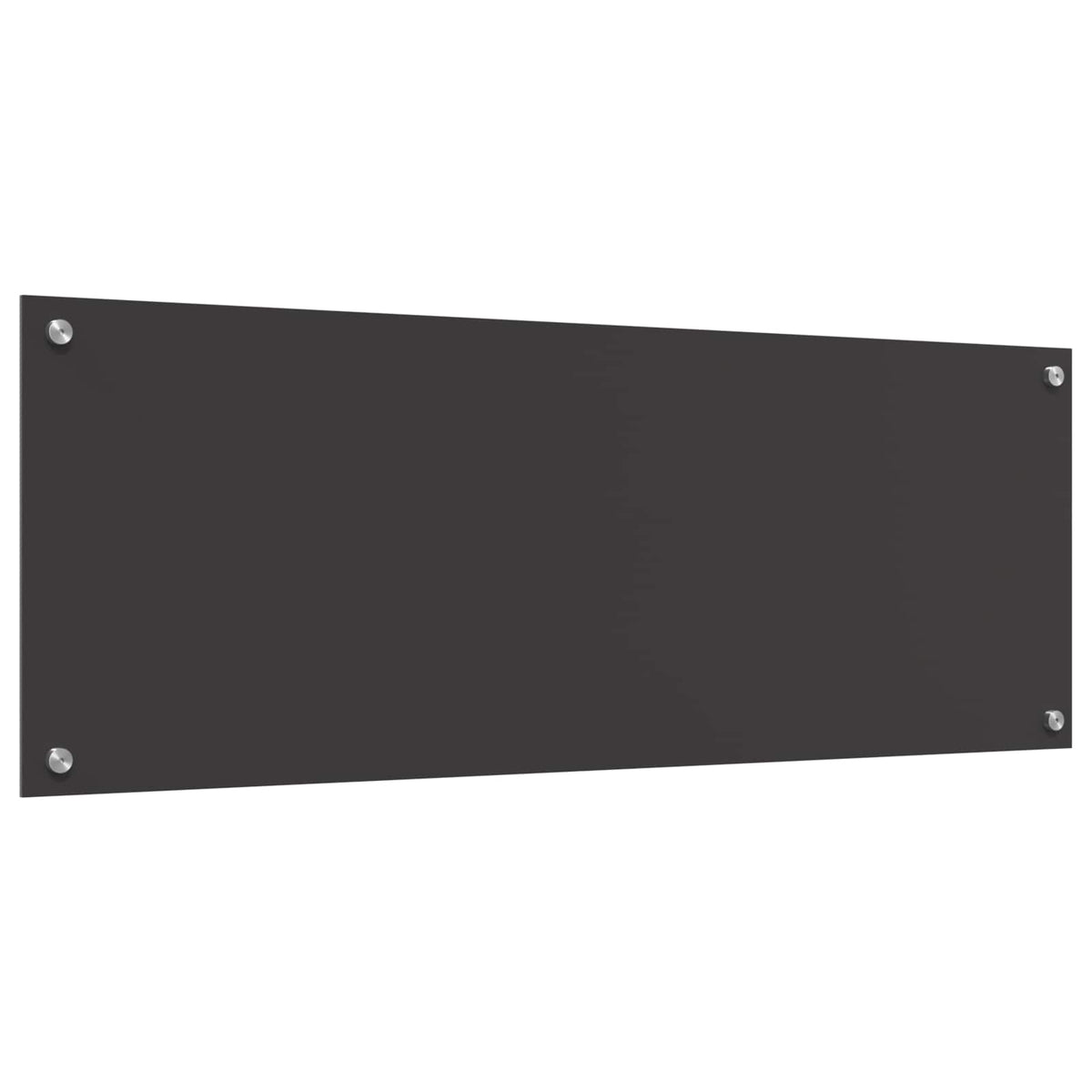 Køkkenbacksplash Mørkegrå 110 x 40 cm hærdet glas