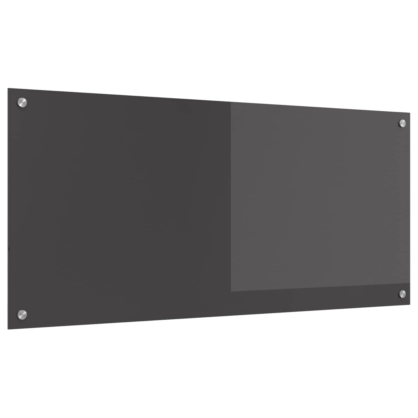 Køkkenbacksplash Mørkegrå 110 x 50 cm hærdet glas