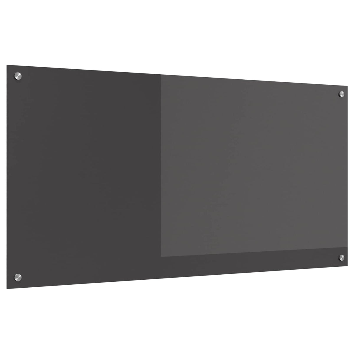 Køkkenbacksplash Mørkegrå 120 x 60 cm hærdet glas