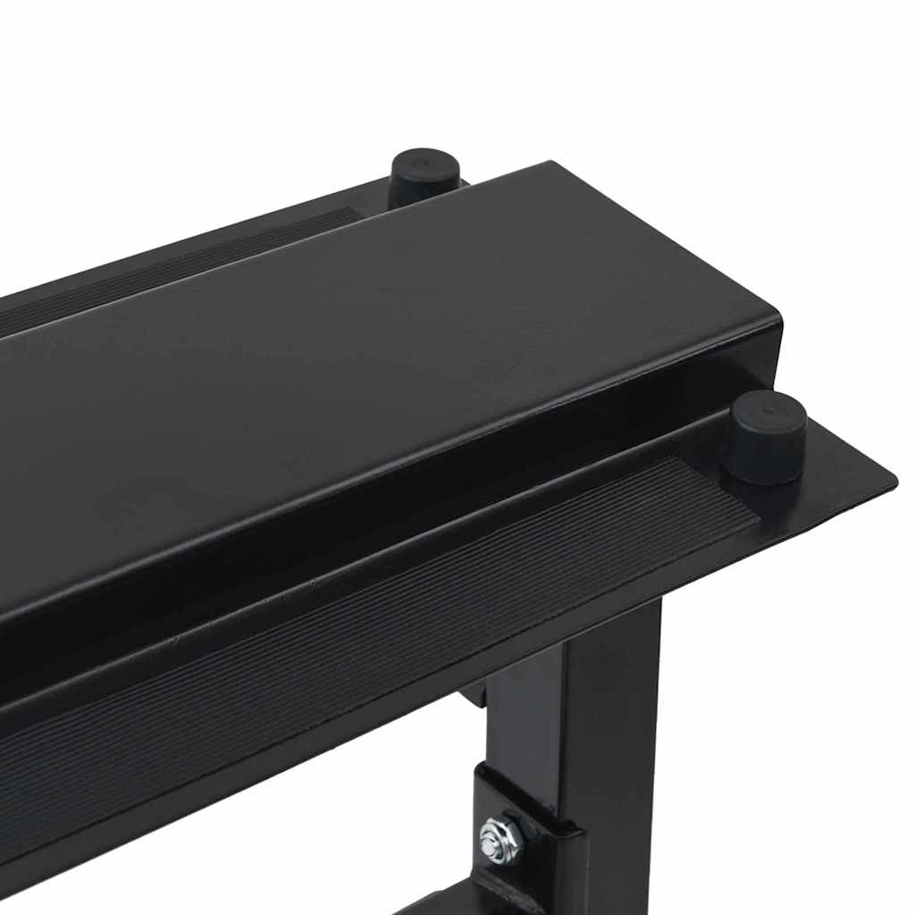 Dumbbellreol Sort 99 x 45 x 95,5 cm Pulverlakeret stål