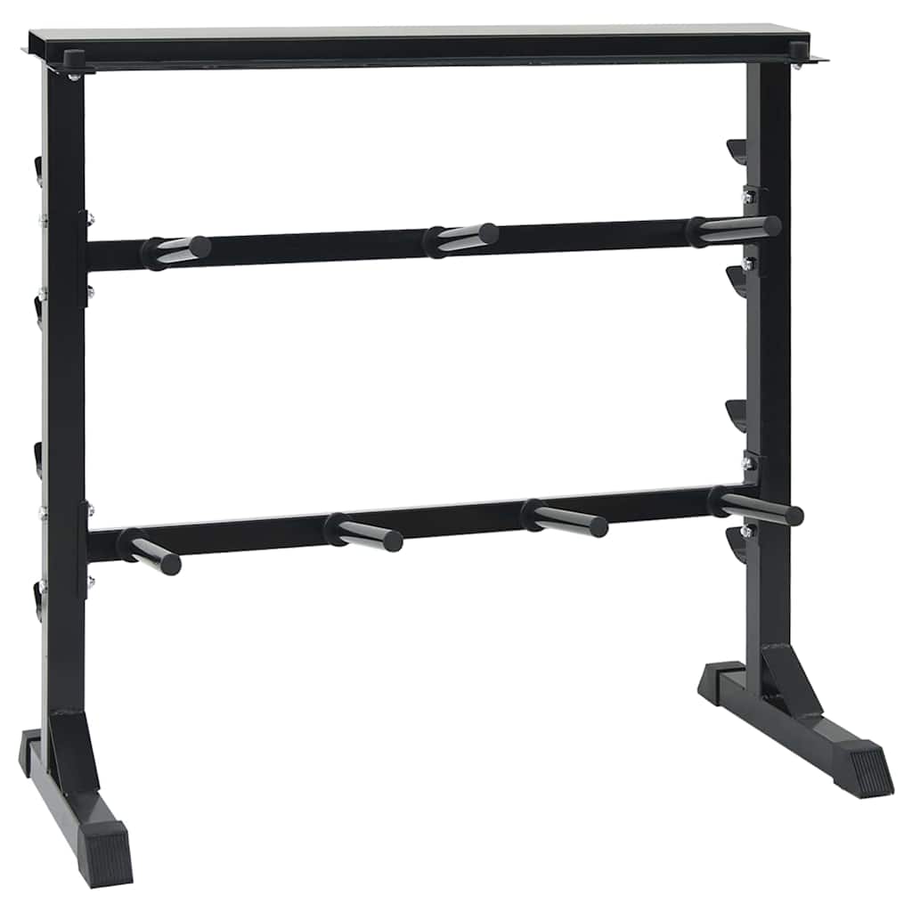 Dumbbellreol Sort 99 x 45 x 95,5 cm Pulverlakeret stål