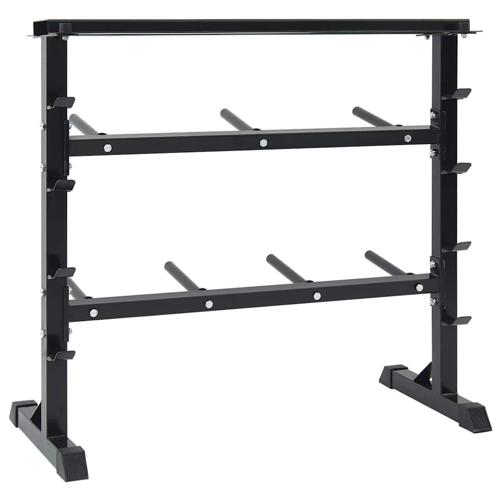 Dumbbellreol Sort 99 x 45 x 95,5 cm Pulverlakeret stål
