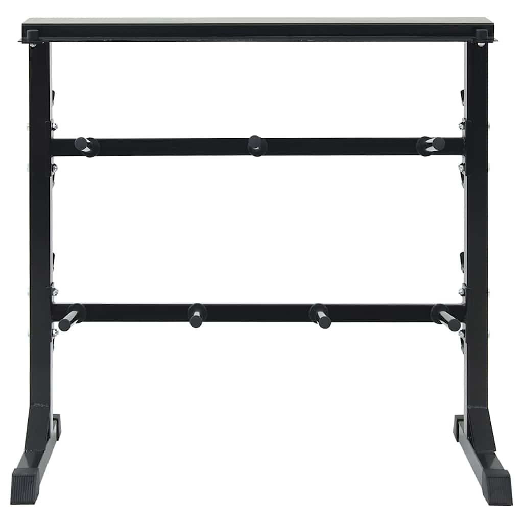 Dumbbellreol Sort 99 x 45 x 95,5 cm Pulverlakeret stål