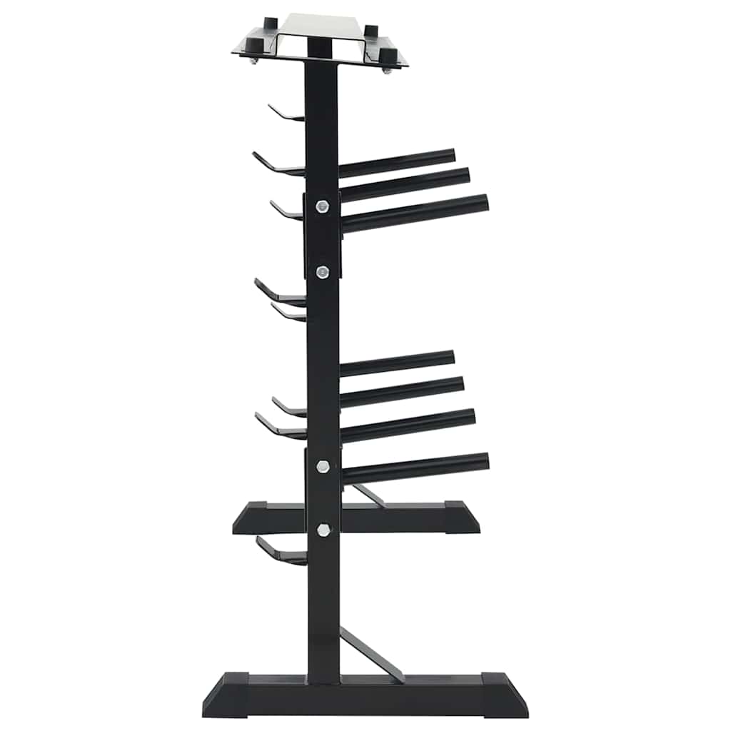 Dumbbellreol Sort 99 x 45 x 95,5 cm Pulverlakeret stål