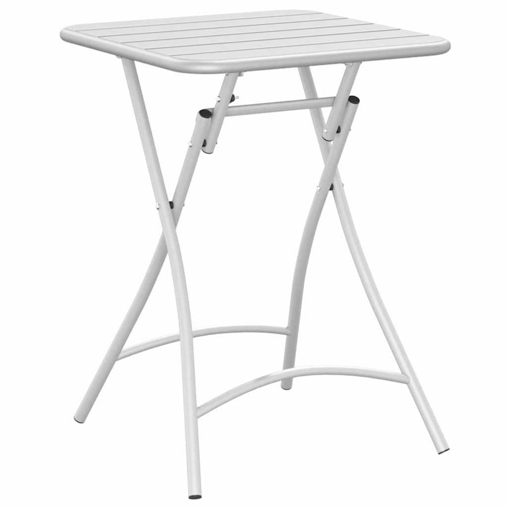 Bistrobord Hvid 55 x 55 x 72,5 cm Pulverlakeret stål