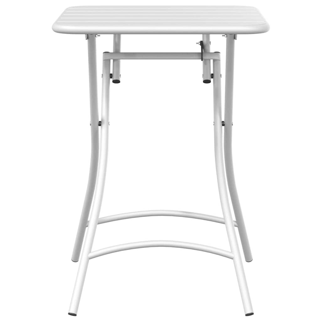 Bistrobord Hvid 55 x 55 x 72,5 cm Pulverlakeret stål