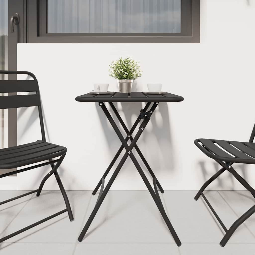 Bistrobord Antracit 55 x 55 x 72,5 cm Pulverlakeret stål
