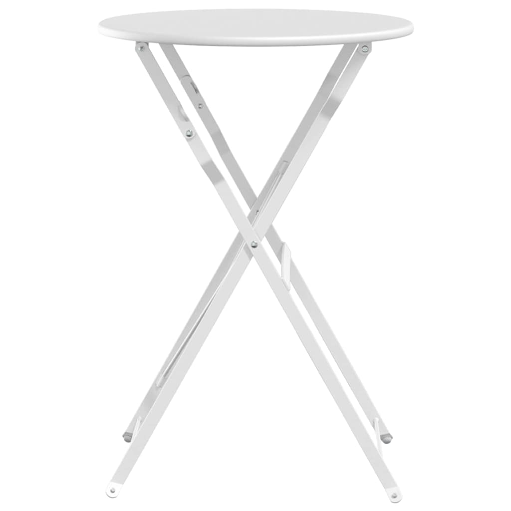 Bistrobord Hvid Ø 50 x 71 cm Pulverlakeret stål