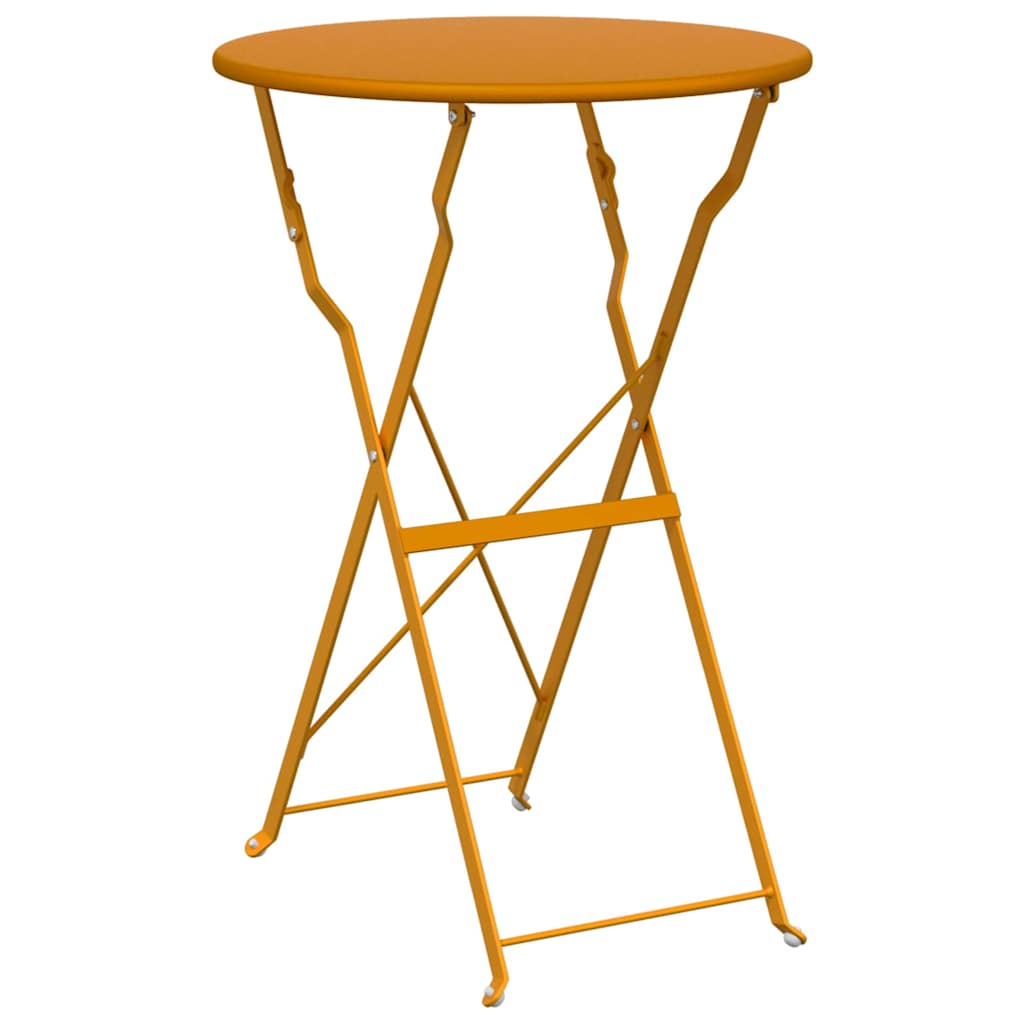 Bistrobord Sennepsgul Ø 50 x 71 cm Pulverlakeret stål