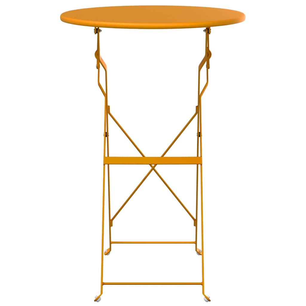Bistrobord Sennepsgul Ø 50 x 71 cm Pulverlakeret stål