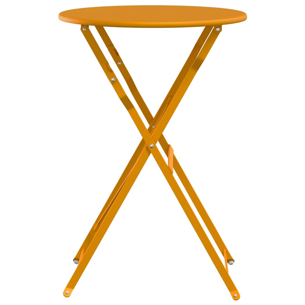 Bistrobord Sennepsgul Ø 50 x 71 cm Pulverlakeret stål