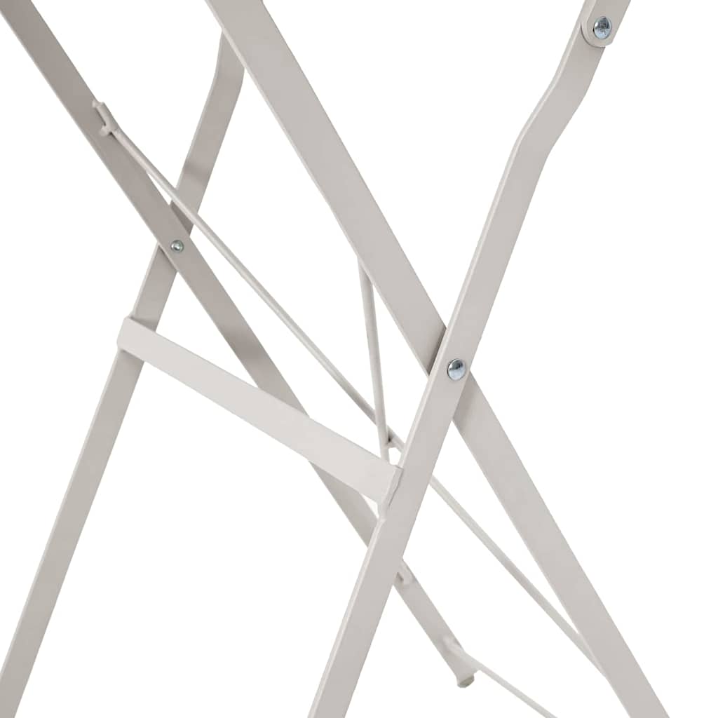 Bistrobord Beige Ø 50 x 71 cm Pulverlakeret stål