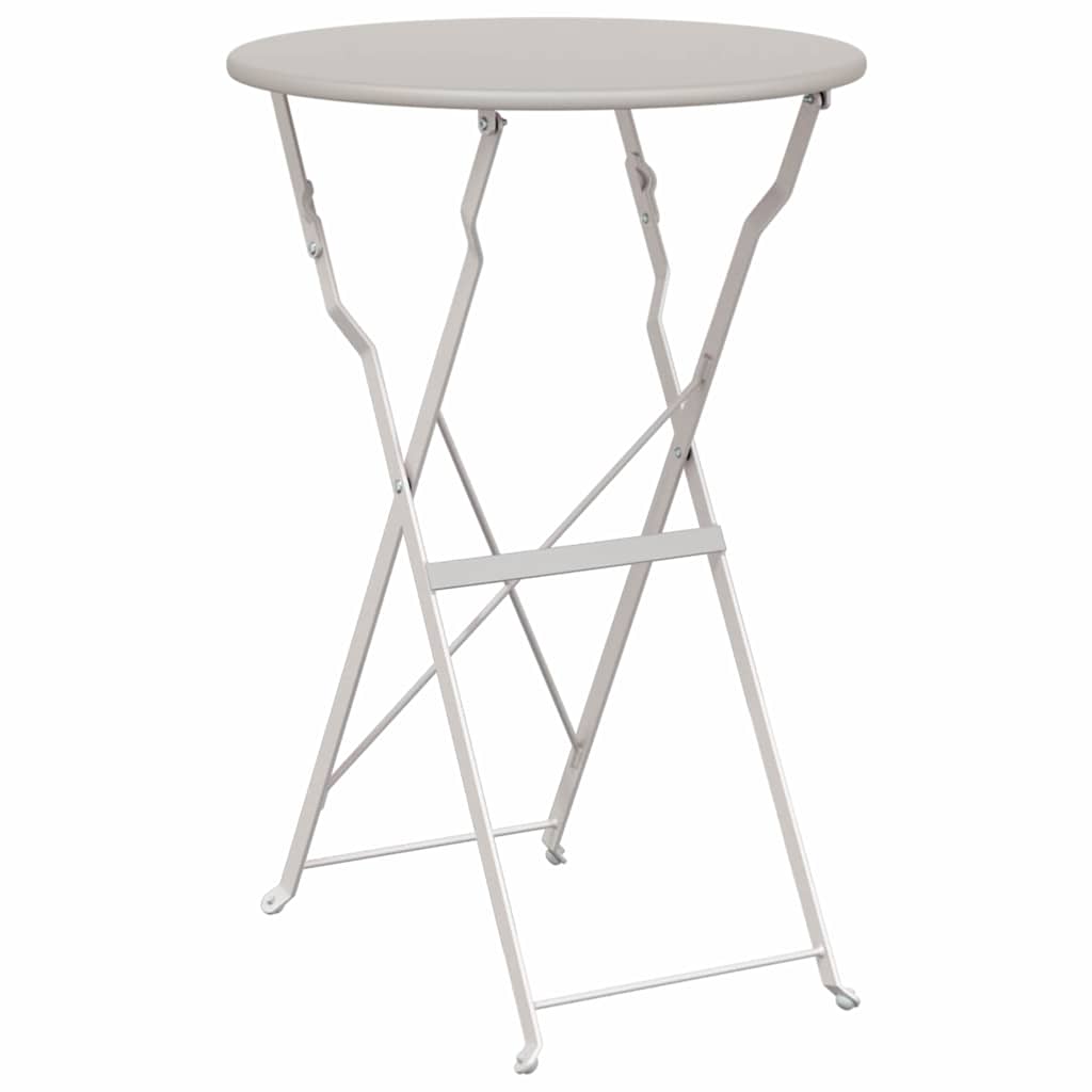 Bistrobord Beige Ø 50 x 71 cm Pulverlakeret stål