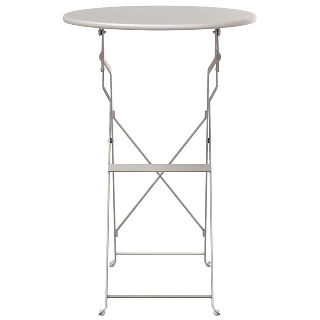 Bistrobord Beige Ø 50 x 71 cm Pulverlakeret stål